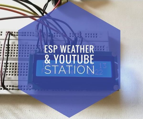 Simple Weather Station Using ESP8266.