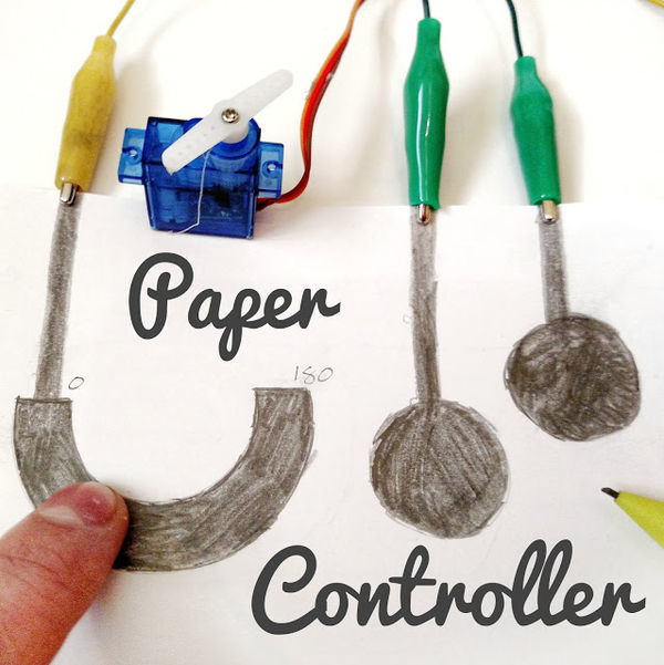 Arduino Paper Controller (buttons, slider)