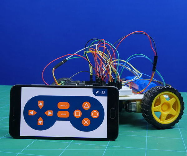 4 Wheel Robot Made With Arduino Controlled Using Dabble