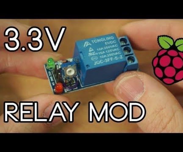 5V Relay Module Mod to Work With Raspberry Pi