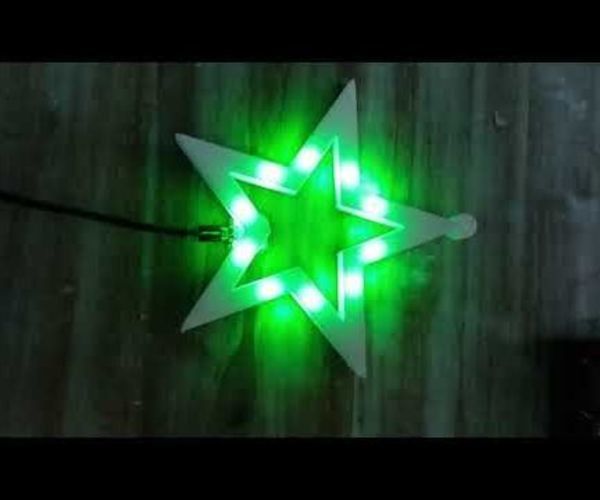 Christmas Star LED Neopixel Arduino Attigny85 Digispark