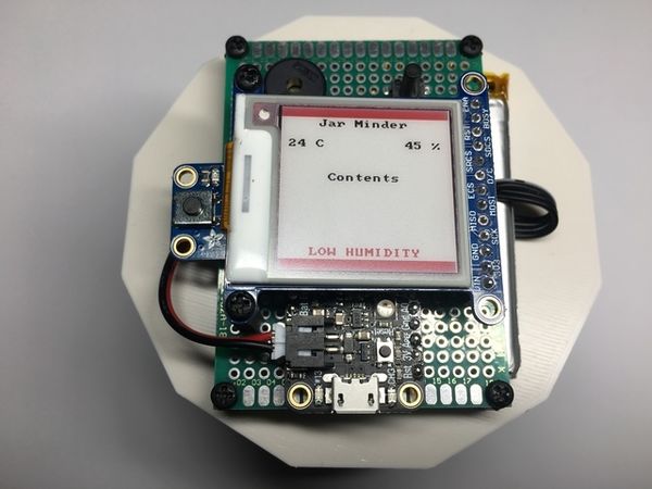 Humidity and Temperature Monitor with E-Ink Display