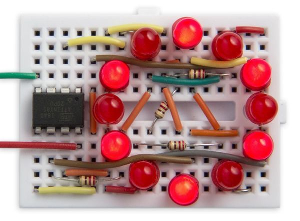 Twelve PWM outputs from an ATtiny85