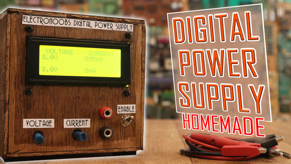 Arduino based digital power supply homemade vintage