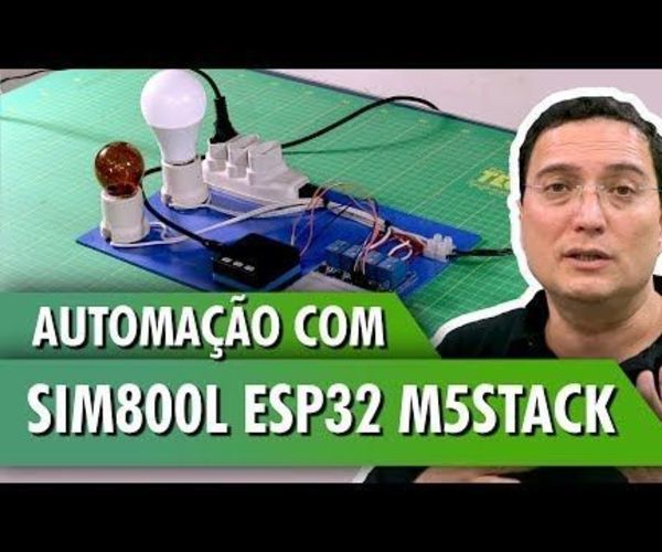 Automation With SIM800L ESP32 M5Stack