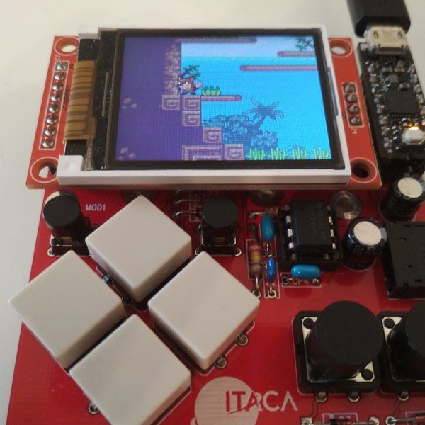 40-fps 16-bpp platform game on a Cortex M0+ board