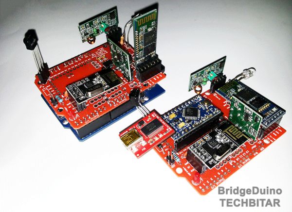 BridgeDuino: A Wireless Arduino HUB and Shield