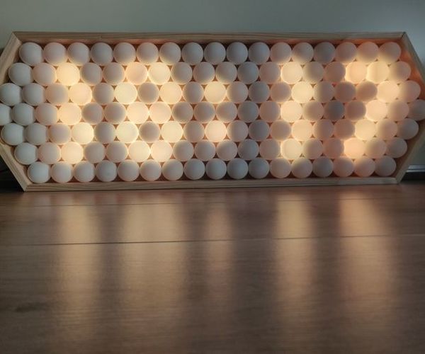 Ping Pong Ball LED Clock