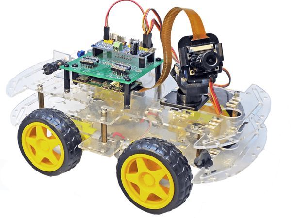 Raspberry Pi Car with FPV Camera Controlled by a Smartphone