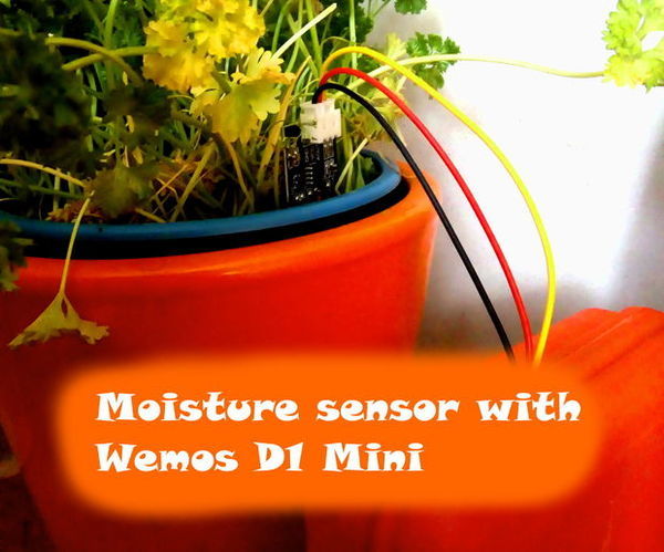 Wireless Moisture Monitor (ESP8266 + Moisture Sensor)