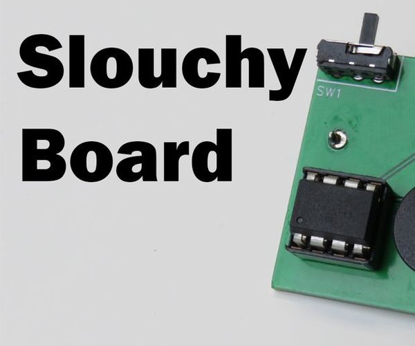SlouchyBoard - an Annoying Way to Keep You From Slouching (Intro to EasyEDA)