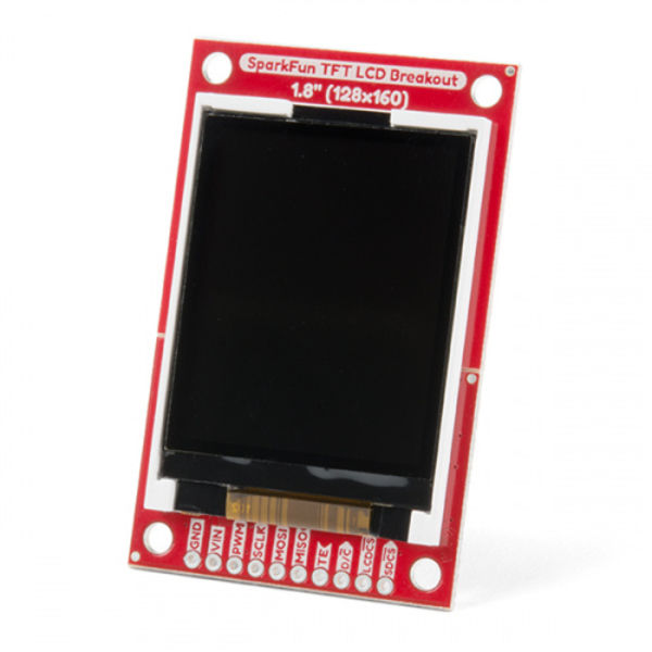 TFT LCD Breakout 1.8in 128x160 Hookup Guide
