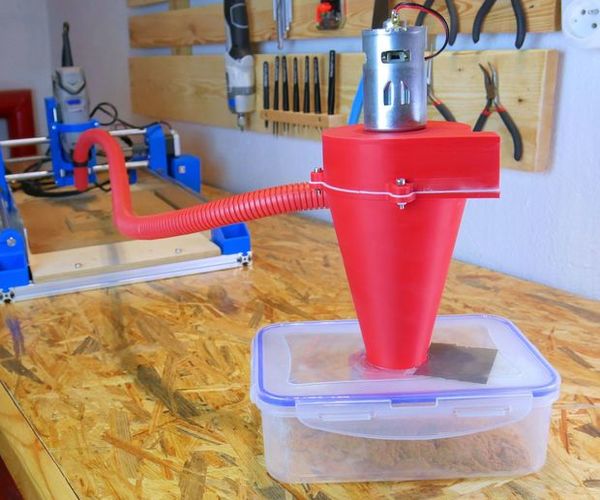3D Printed Vacuum Cleaner for a CNC Machine