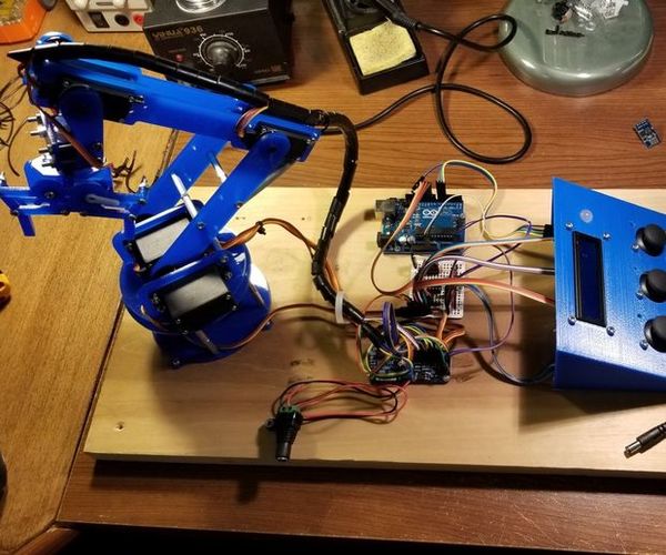 Arduino Controlled Robotic Arm W/ 6 Degrees of Freedom