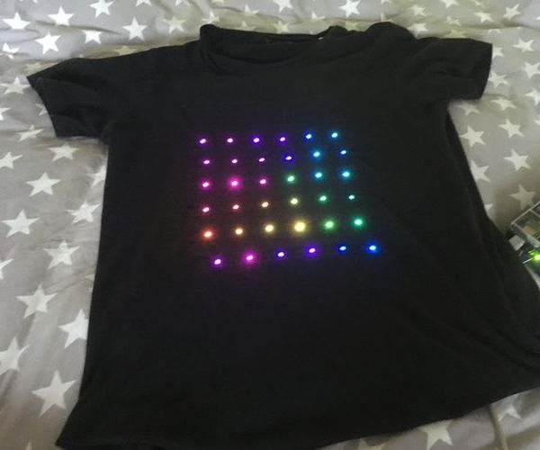 Arduino DIY 6x6 Matrix T-shirt