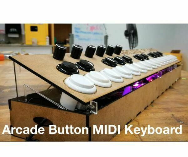 Arcade Button MIDI Keyboard