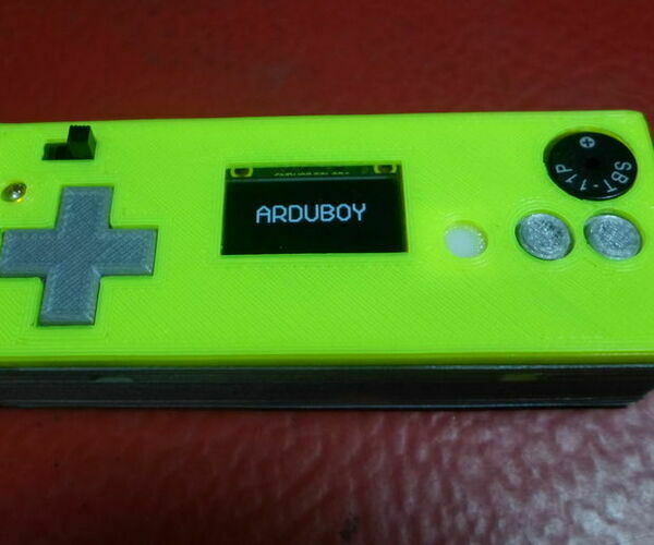 Arduboy Clone With Arduino Nano and I2C Oled Display