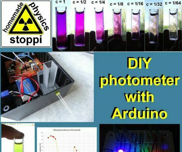 DIY LED-photometer With Arduino for Physics or Chemistry Lessons