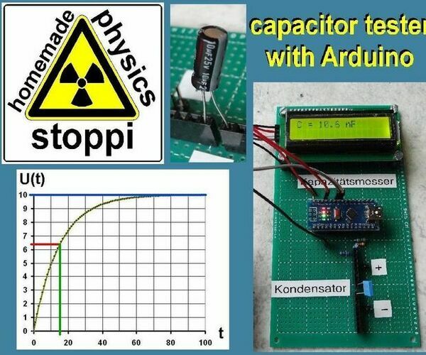 Simple Autorange Capacitor Tester / Capacitance Meter by Hand and With Arduino
