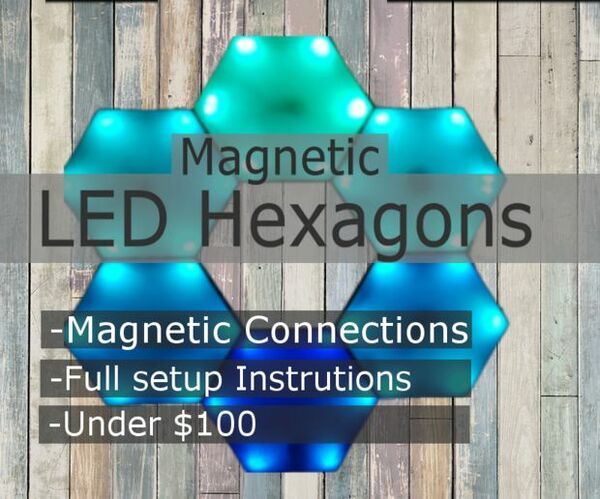 Magnetic LED Hexagons