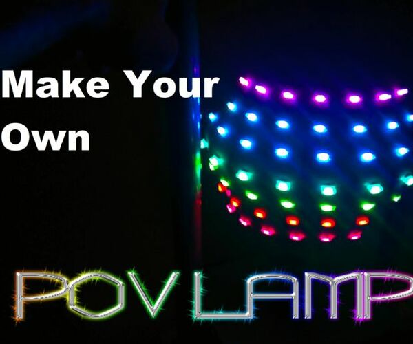 Make Your Own Rainbow POV Lamp! From Literally Junk!