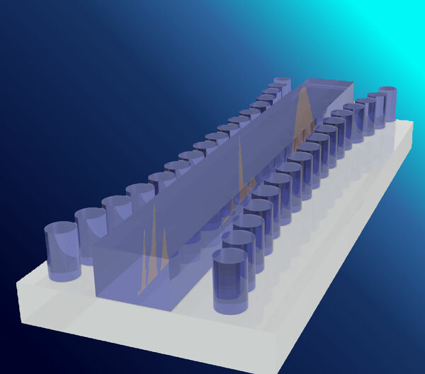 'Tsunami' on a silicon chip: a world first for light waves