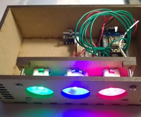 Arduino Controlled RGB-LED-Lamp #phablabs