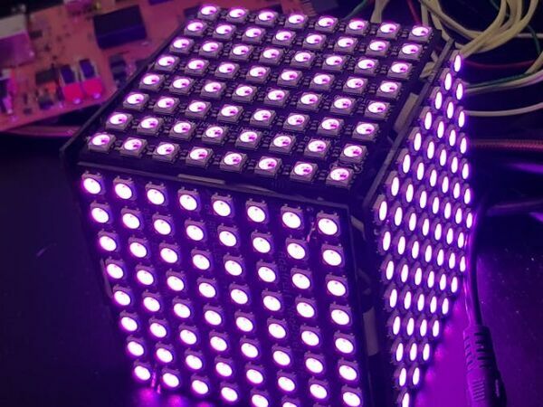 PYNQ Controlled NeoPixel LED Cube