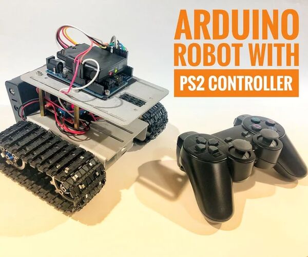 Arduino Robot With PS2 Controller (PlayStation 2 Joystick)
