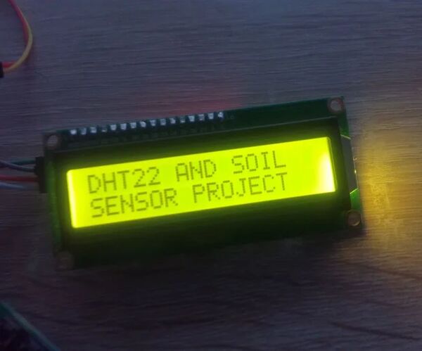 Arduino DHT22 Sensor and Soil Moisture Project With Menu