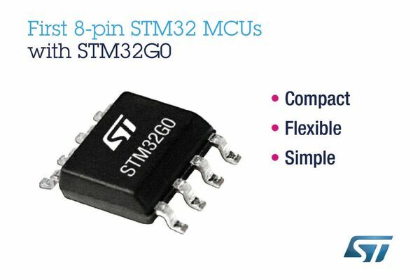 STMicroelectronics Brings 32-Bit-MCU Possibilities to Simple Applications with First 8-Pin STM32 Microcontrollers