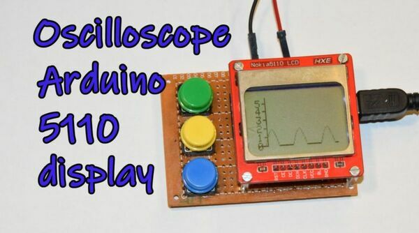 Oscilloscope Arduino 5110 Display