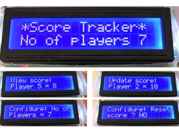 Multi Player Score Tracker