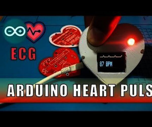 Arduino Heart Beat With ECG Display & Sound