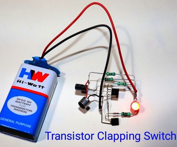 Clapping Switch With BC547 Transistor