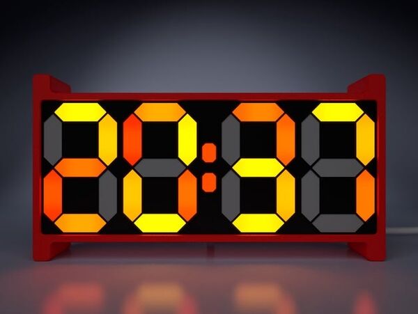 Retro 7 Segment Clock TE (Tiny Edition)