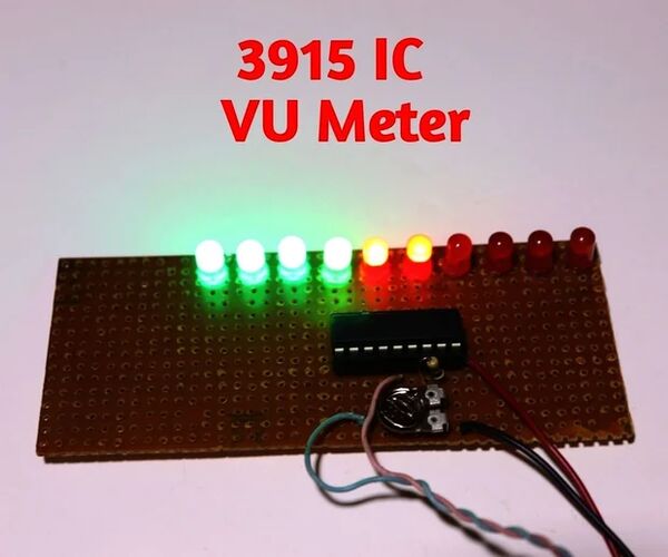 VU Meter Using 3915 IC