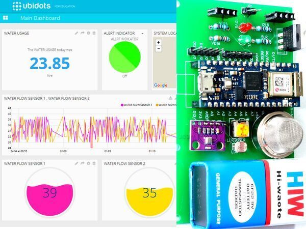 Smart Home Safety Monitor System using Arduino & Ubidots