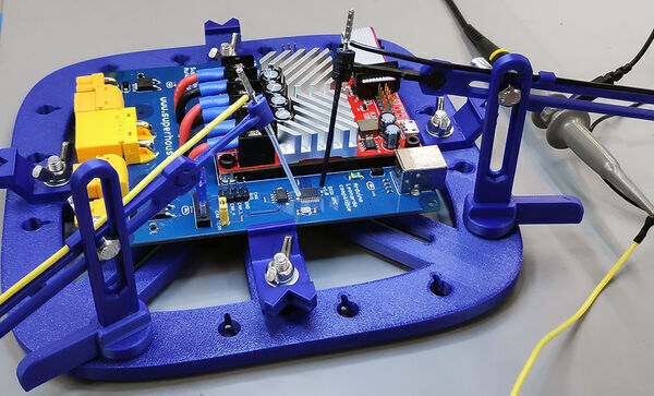 3D-printed PCB workstation using acupuncture needles