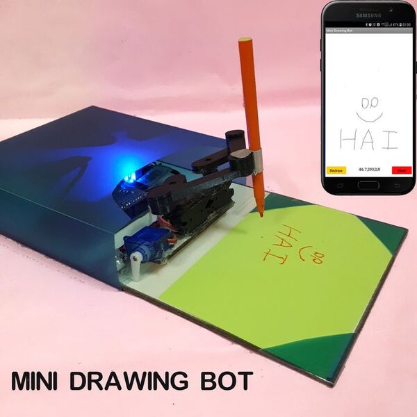 Mini Drawing Bot - Live Android App - Trignomentry