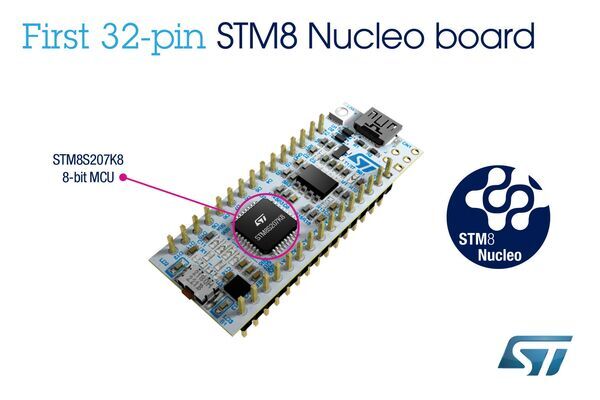 STMicroelectronics Launches Affordable and Easy-to-Use STM8 Nucleo-32 Boards
