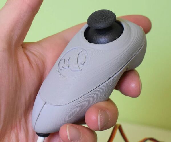 One-Hand 3D Printed Controller for Microcontroller Projects