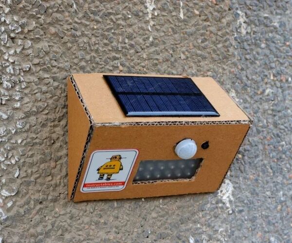 DIY Solar Motion Sensor Security Light