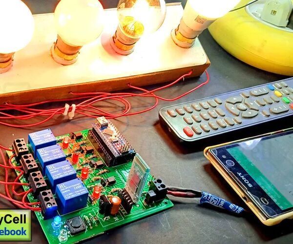 Home Automation With Infrared and Bluetooth Controlled Relay Module