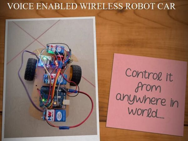 Voice Controlled Wireless ROBOT CAR