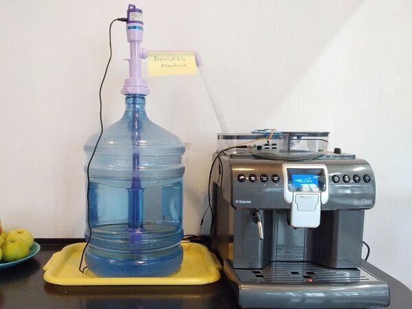 Smart Coffee Machine Pump with Raspberry Pi & HC-SR04