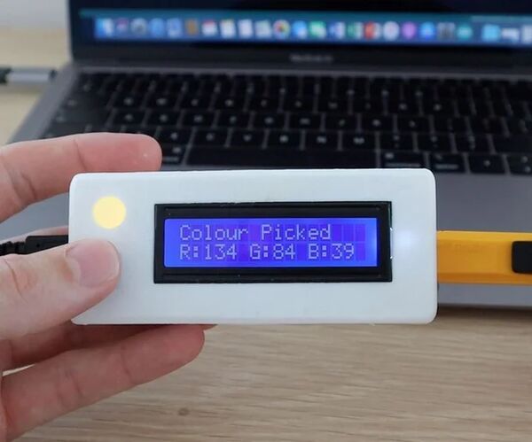 Arduino RGB Color Picker  Pick Colors From Real Life Objects