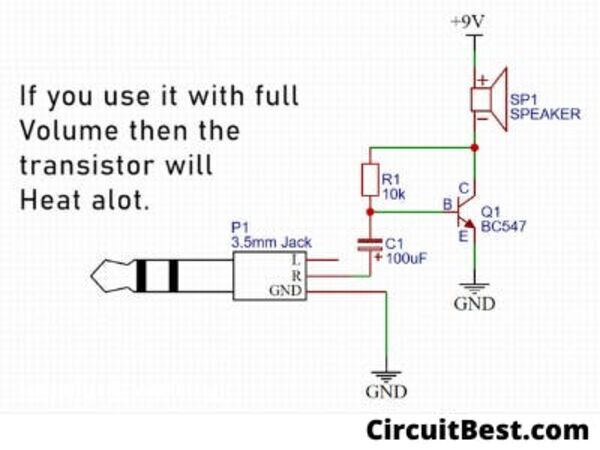 Simple Basic audio amplifier with BC547 Amplifier