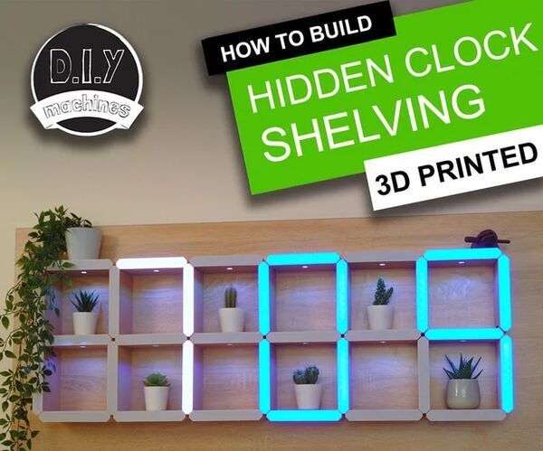 How to Build a Giant Hidden Shelf Edge Clock