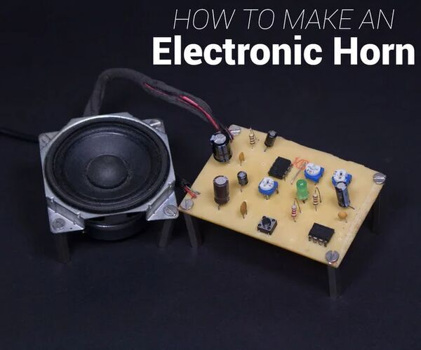 Electronic Loud Horn Using 555 Timer